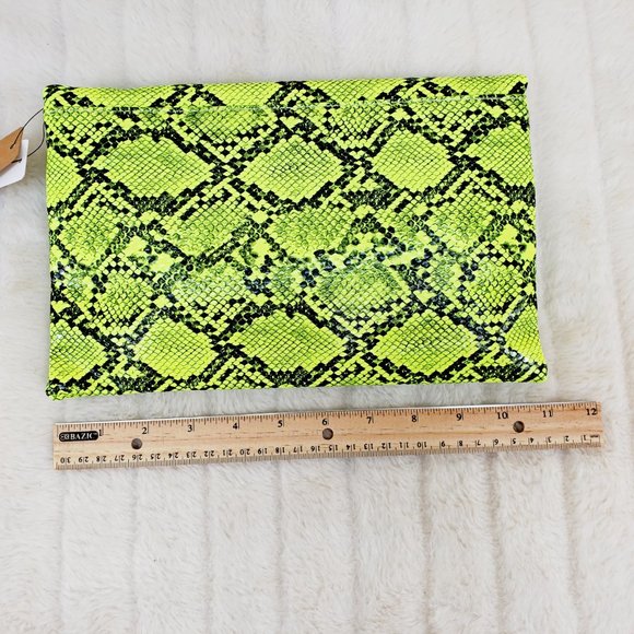 Lime Clutch Purse With Removable Chain Strap NEW